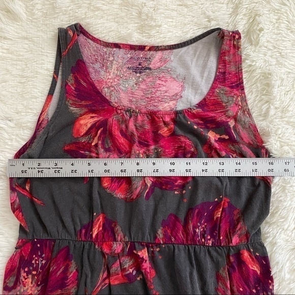 SONOMA Floral Dress | Black & Red | Medium - Picture 4 of 4